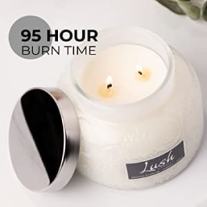 A Cheerful Giver Lush Candles Flower Bouquet