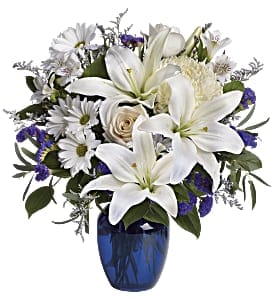 Beautiful in Blue Flower Bouquet