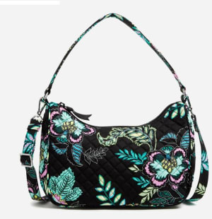 Frannie Crescent Crossbody - Island Garden Flower Bouquet