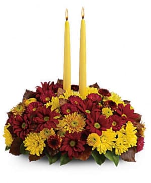 HARVEST HAPPINESS CENTERPIECE Flower Bouquet