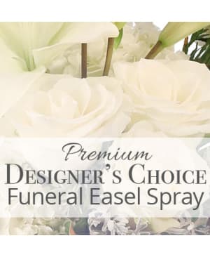 PREMIUM FUNERAL EASEL SPRAY Flower Bouquet