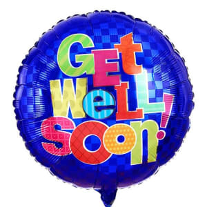 Get Well Soon Balloon Flower Bouquet