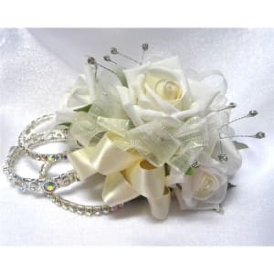 Ivory Keepsake Corsage Flower Bouquet