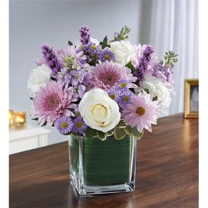 Healing Tears Lavender & White Flower Bouquet