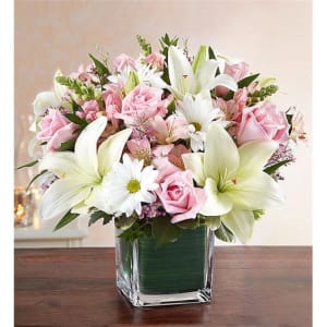 Healing Tears - Pink & White Flower Bouquet