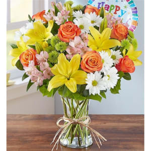 Fields Of Europe Happy Birthday Flower Bouquet