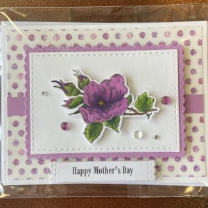 Mother's Day Hand Written Cards Flower Bouquet