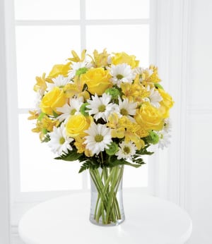 Sunny Sentiment Flower Bouquet