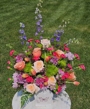 Garden Songbird Flower Bouquet