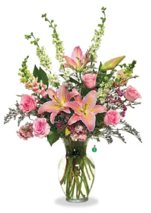 Shades Of Pink Flower Bouquet