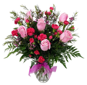 Lovely in Pink V-1173 Flower Bouquet