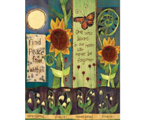 Find Peace 20" Art Pole