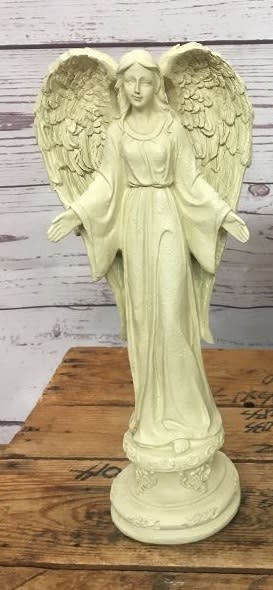 Angel on Ornate Stand Flower Bouquet