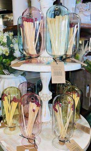 Match Jars with Matches Flower Bouquet