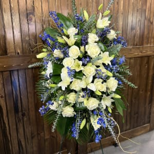 Royal Tribute Easel Spray Flower Bouquet