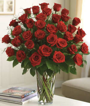 Making Memories of Us - 3 Dozen Long Stem Roses Flower Bouquet