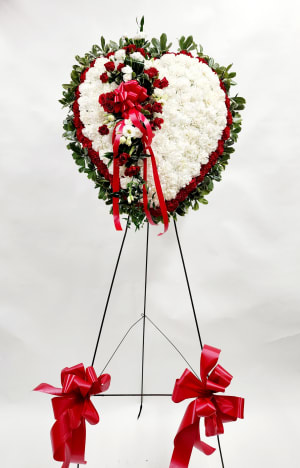 FUNERAL HEART 49 Flower Bouquet