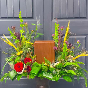 Expressions of the Earth Urn Surround Flower Bouquet