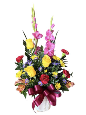 Sensational Summer Basket Flower Bouquet