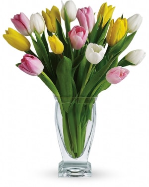 Teleflora's Tulip Treasure Flower Bouquet