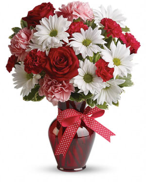 Hugs and Kisses Bouquet with Red Roses Flower Bouquet