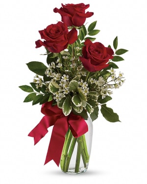 Thoughts of You Bouquet with Red Roses Flower Bouquet