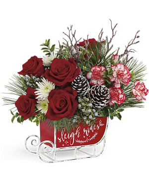 Teleflora's Dashing Sleigh Bouquet Flower Bouquet