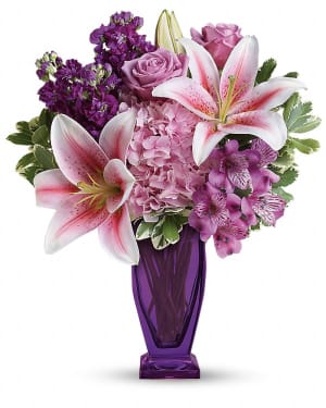 Teleflora's Blushing Violet Bouquet Flower Bouquet