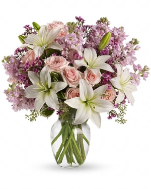 Teleflora's Blossoming Romance Flower Bouquet