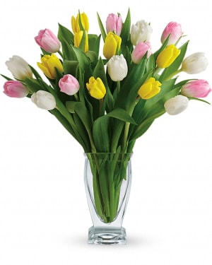 Teleflora's Tulip Treasure Flower Bouquet