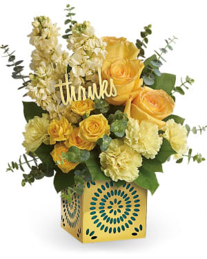 Teleflora's Shimmer Of Thanks Bouquet Flower Bouquet