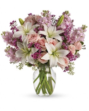 Teleflora's Blossoming Romance Flower Bouquet