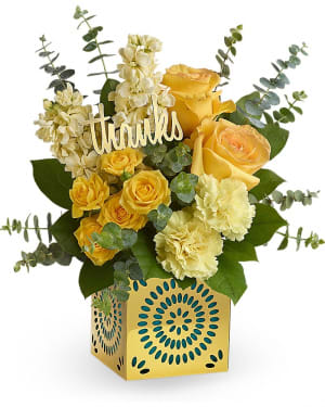 Teleflora's Shimmer Of Thanks Bouquet Flower Bouquet