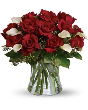 Be Still My Heart - Dozen Red Roses Flower Bouquet