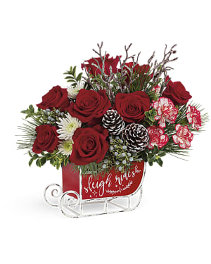 Teleflora's Dashing Sleigh Bouquet Flower Bouquet