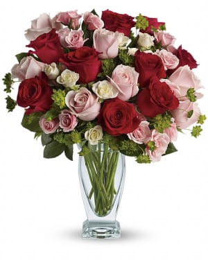 Cupid's Creation with Red Roses by Teleflora Flower Bouquet