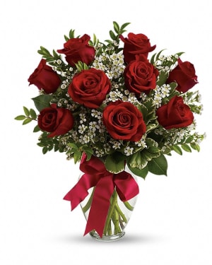 Thoughts of You Bouquet with Red Roses Flower Bouquet