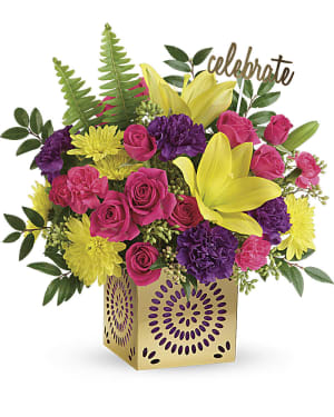 Teleflora's Colorful Celebration Bouquet Flower Bouquet