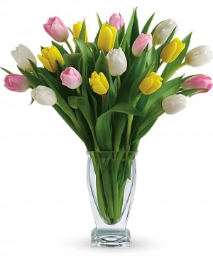 Teleflora's Tulip Treasure Flower Bouquet