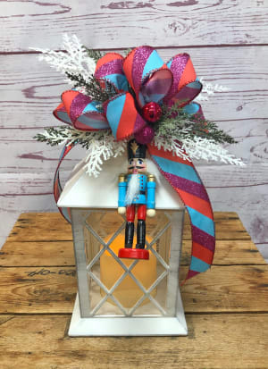 Nutcracker Silk (Artificial) Lantern Flower Bouquet