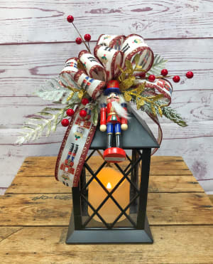 Nutcracker Silk (Artificial) Lantern Flower Bouquet