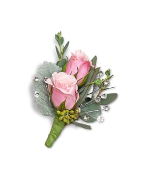 Glossy Boutonniere Flower Bouquet