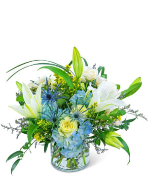 Luna Blue Flower Bouquet