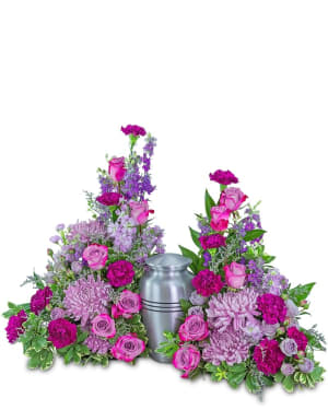 Gracefully Majestic Celebration of Life Surround Flower Bouquet