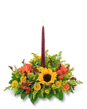 Autumnal Equinox Centerpiece Flower Bouquet