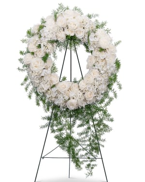 Eternal Peace Wreath Flower Bouquet