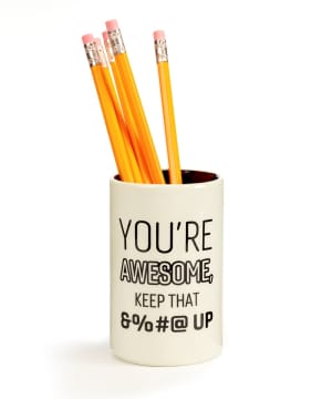 Pencil Cup - You're Awesome Flower Bouquet