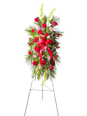 Treasured Love Standing Spray Flower Bouquet