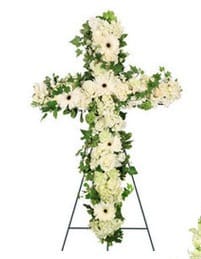 Eternal Reflections Cross Flower Bouquet