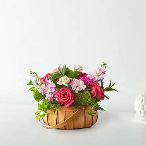 Ethereal Radiance Basket Flower Bouquet